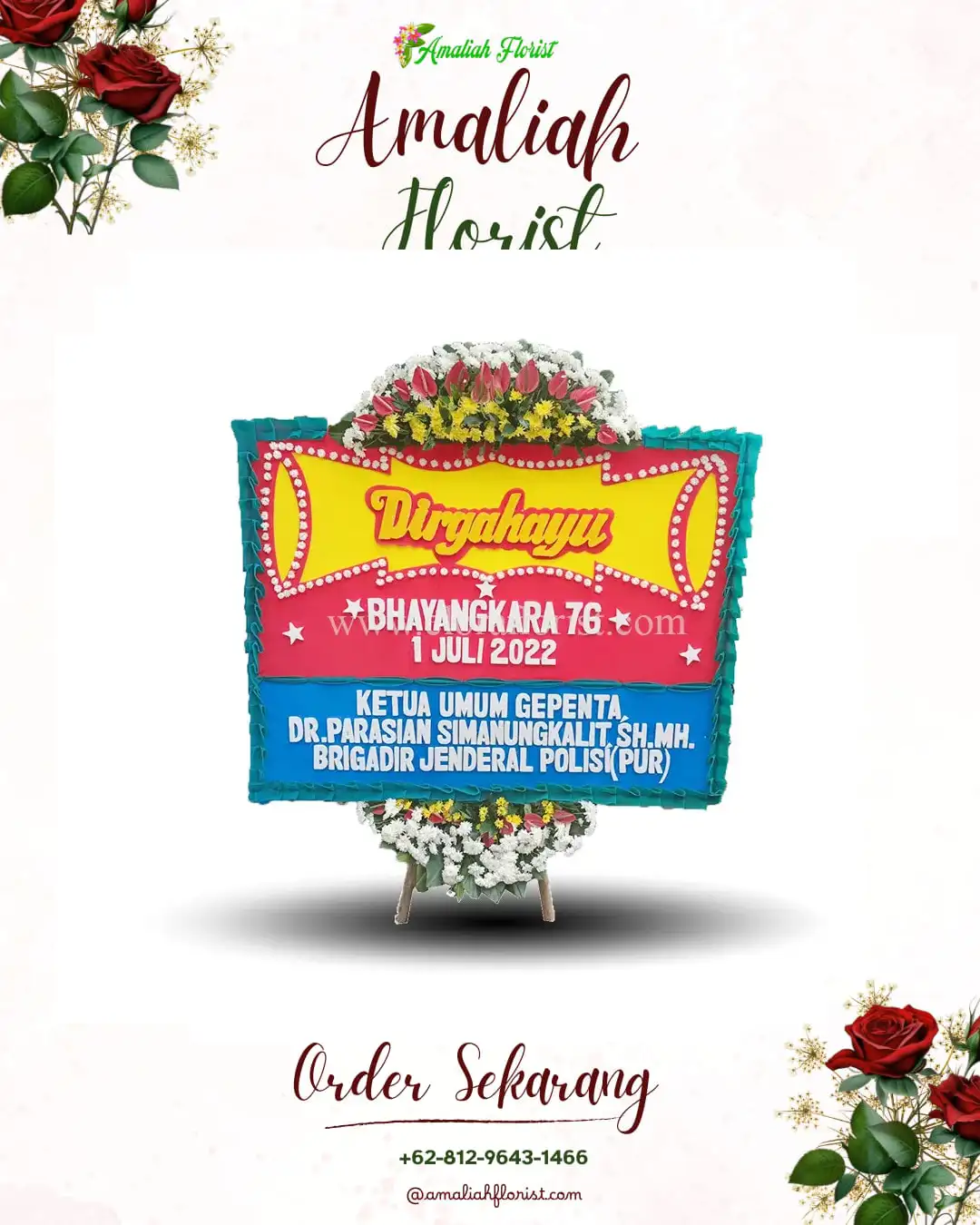 Papan Bunga HUT Ulang Tahun Barengkrajan